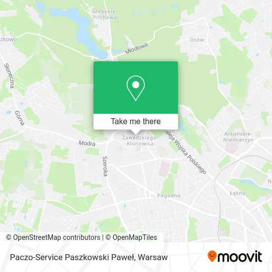 Paczo-Service Paszkowski Paweł map
