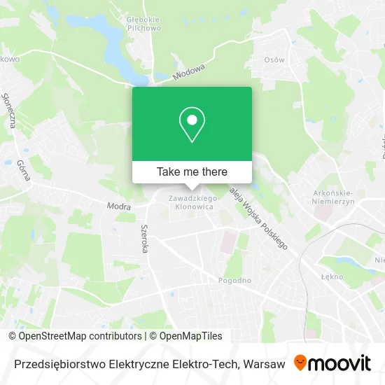Przedsiębiorstwo Elektryczne Elektro-Tech map