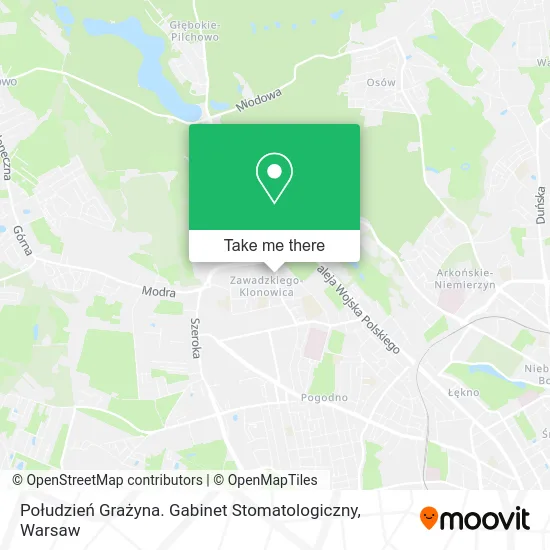 Połudzień Grażyna. Gabinet Stomatologiczny map