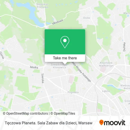 Tęczowa Planeta. Sala Zabaw dla Dzieci map