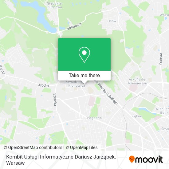 Kombit Usługi Informatyczne Dariusz Jarząbek map