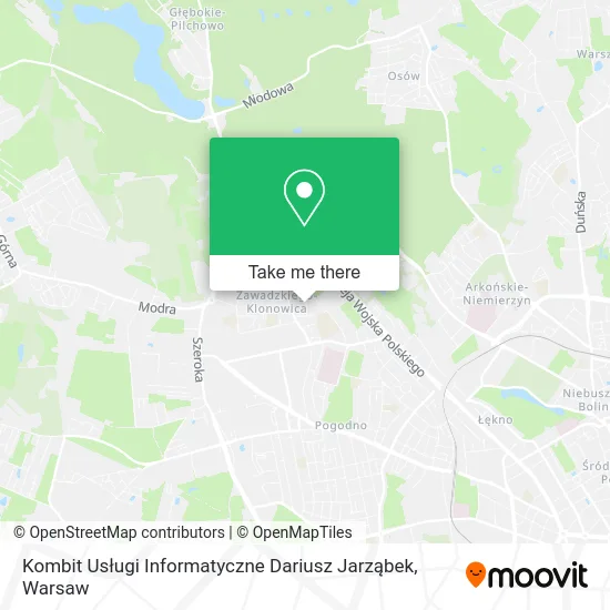 Kombit Usługi Informatyczne Dariusz Jarząbek map