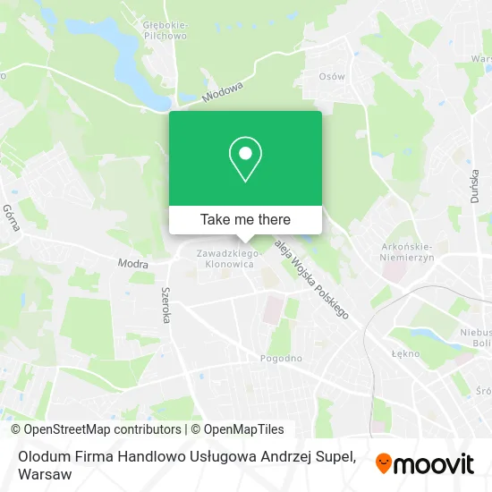 Olodum Firma Handlowo Usługowa Andrzej Supel map