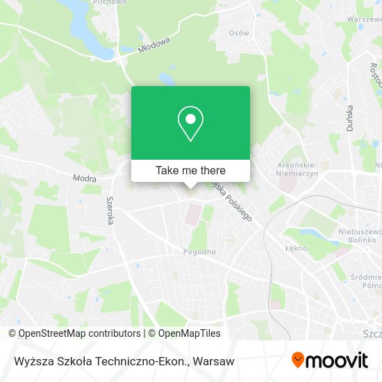 Wyższa Szkoła Techniczno-Ekon. map