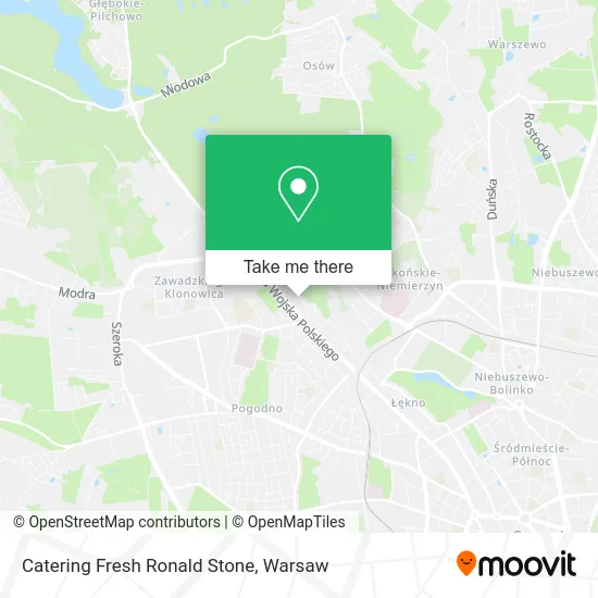 Карта Catering Fresh Ronald Stone