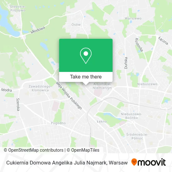 Карта Cukiernia Domowa Angelika Julia Najmark