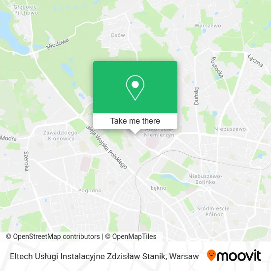 Карта Eltech Usługi Instalacyjne Zdzisław Stanik