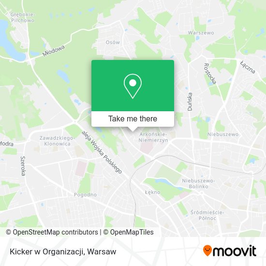 Kicker w Organizacji map