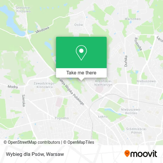 Карта Wybieg dla Psów