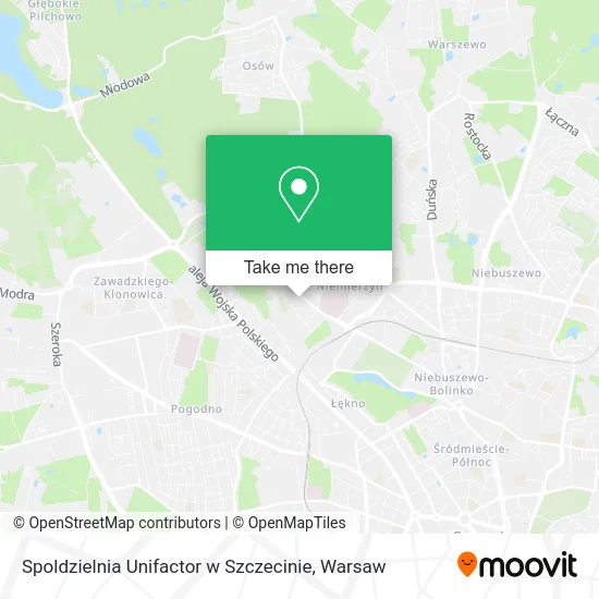 Карта Spoldzielnia Unifactor w Szczecinie
