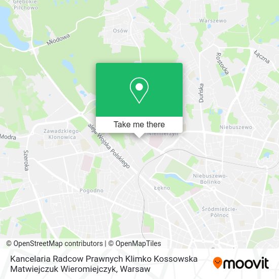 Kancelaria Radcow Prawnych Klimko Kossowska Matwiejczuk Wieromiejczyk map