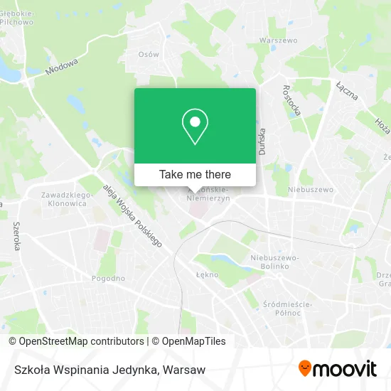 Карта Szkoła Wspinania Jedynka