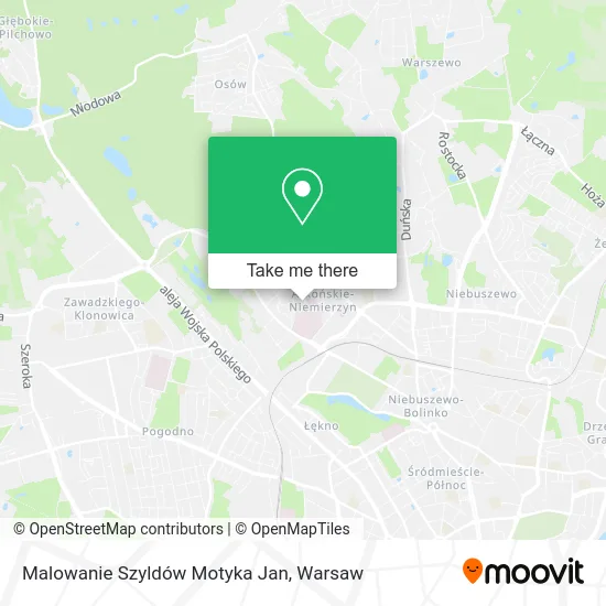 Карта Malowanie Szyldów Motyka Jan