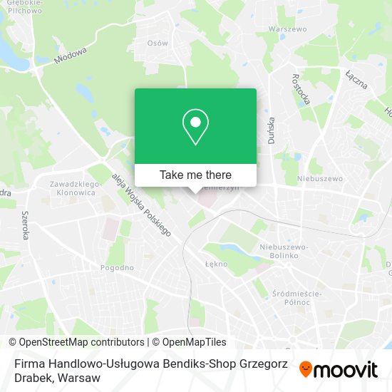 Firma Handlowo-Usługowa Bendiks-Shop Grzegorz Drabek map