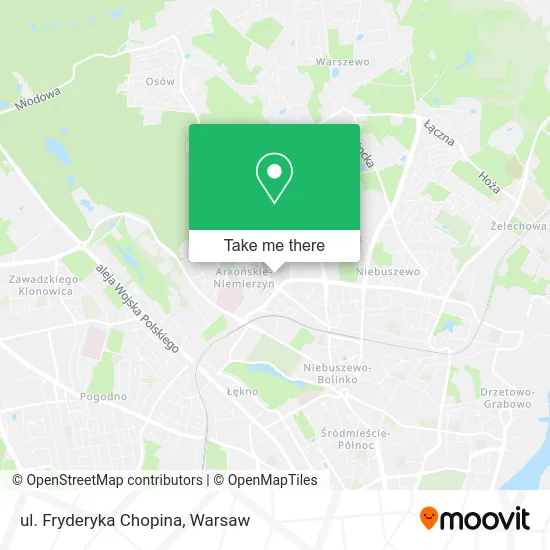 ul. Fryderyka Chopina map