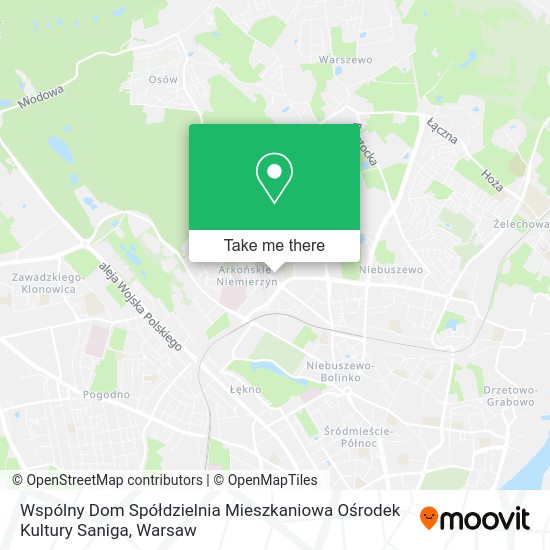 Wspólny Dom Spółdzielnia Mieszkaniowa Ośrodek Kultury Saniga map