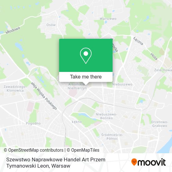 Szewstwo Naprawkowe Handel Art Przem Tymanowski Leon map