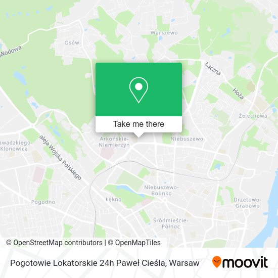 Pogotowie Lokatorskie 24h Paweł Cieśla map