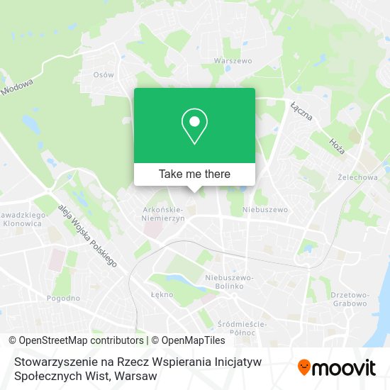 Stowarzyszenie na Rzecz Wspierania Inicjatyw Społecznych Wist map