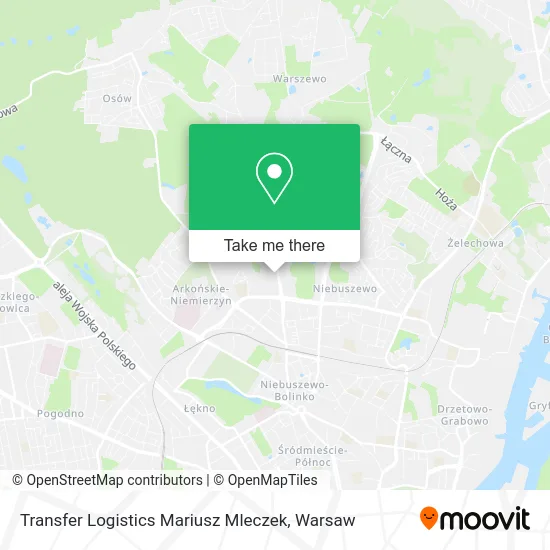 Transfer Logistics Mariusz Mleczek map