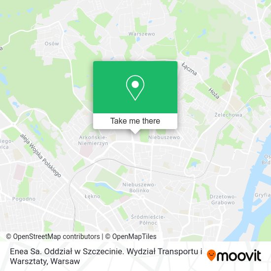 Enea Sa. Oddział w Szczecinie. Wydział Transportu i Warsztaty map