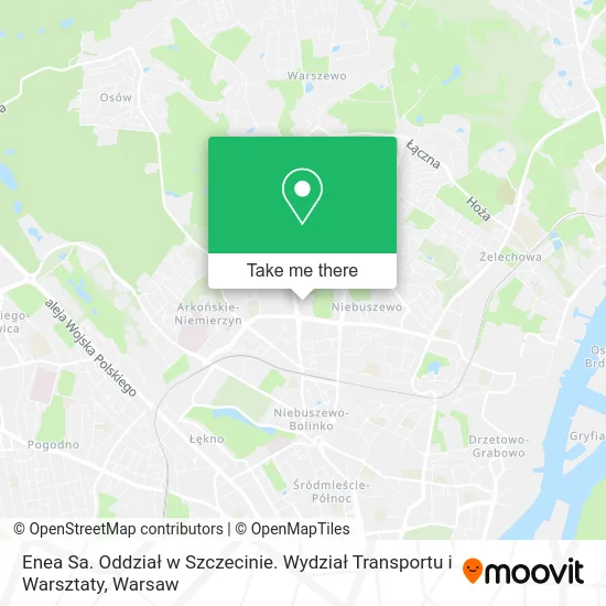 Enea Sa. Oddział w Szczecinie. Wydział Transportu i Warsztaty map