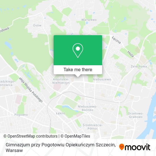 Карта Gimnazjum przy Pogotowiu Opiekuńczym Szczecin