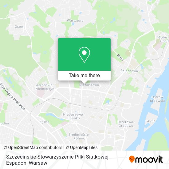 Szczecinskie Stowarzyszenie Pilki Siatkowej Espadon map