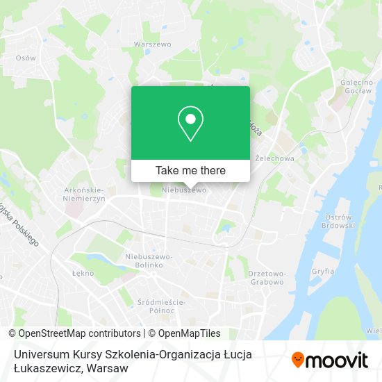 Universum Kursy Szkolenia-Organizacja Łucja Łukaszewicz map