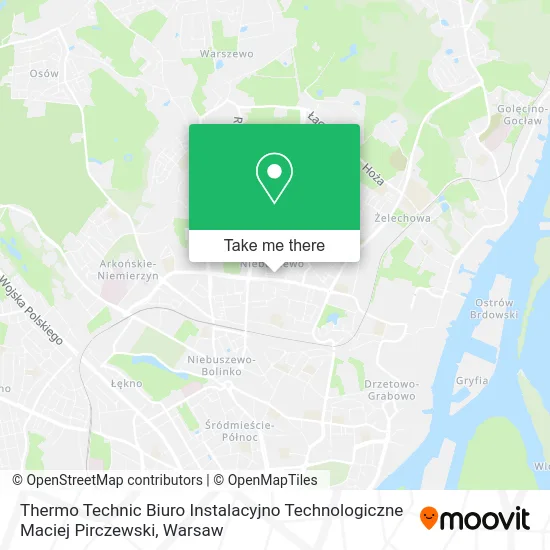 Карта Thermo Technic Biuro Instalacyjno Technologiczne Maciej Pirczewski