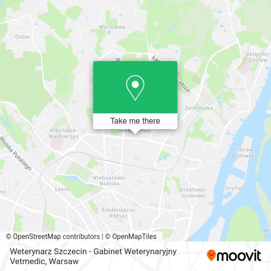 Weterynarz Szczecin - Gabinet Weterynaryjny Vetmedic map