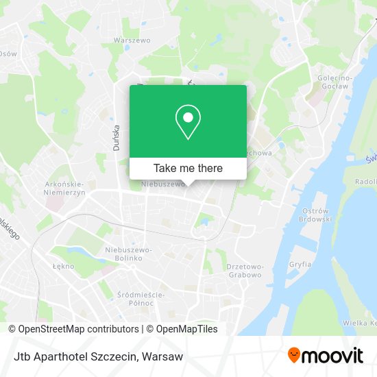 Jtb Aparthotel Szczecin map