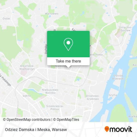 Карта Odziez Damska i Meska
