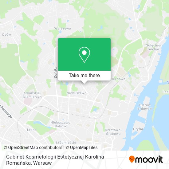 Gabinet Kosmetologii Estetycznej Karolina Romańska map