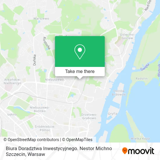 Карта Biura Doradztwa Inwestycyjnego. Nestor Michno Szczecin
