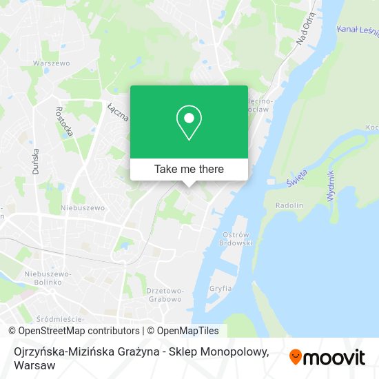 Ojrzyńska-Mizińska Grażyna - Sklep Monopolowy map