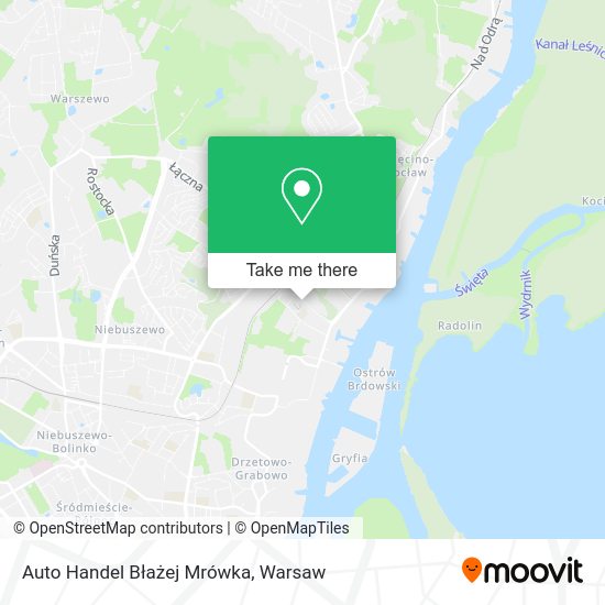 Auto Handel Błażej Mrówka map