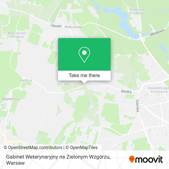 Gabinet Weterynaryjny na Zielonym Wzgórzu map