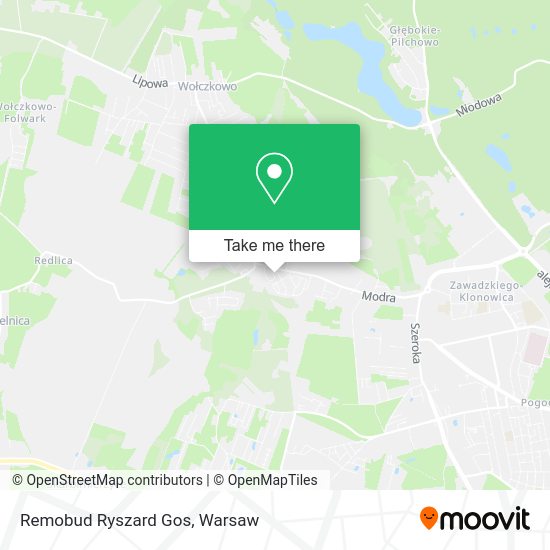 Remobud Ryszard Gos map