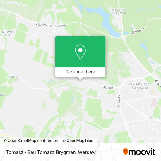 Tomasz - Bau Tomasz Brygman map