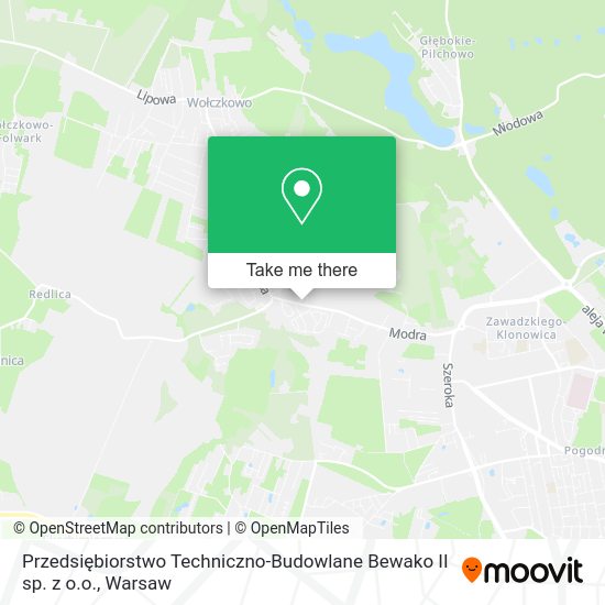 Przedsiębiorstwo Techniczno-Budowlane Bewako II sp. z o.o. map