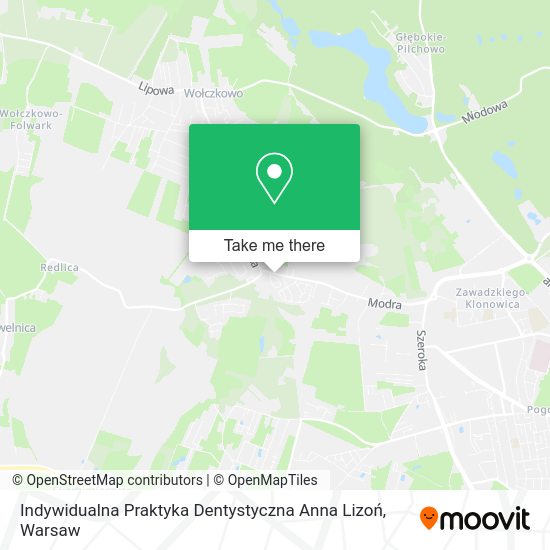 Indywidualna Praktyka Dentystyczna Anna Lizoń map