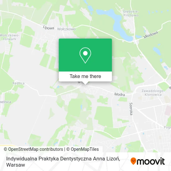 Indywidualna Praktyka Dentystyczna Anna Lizoń map