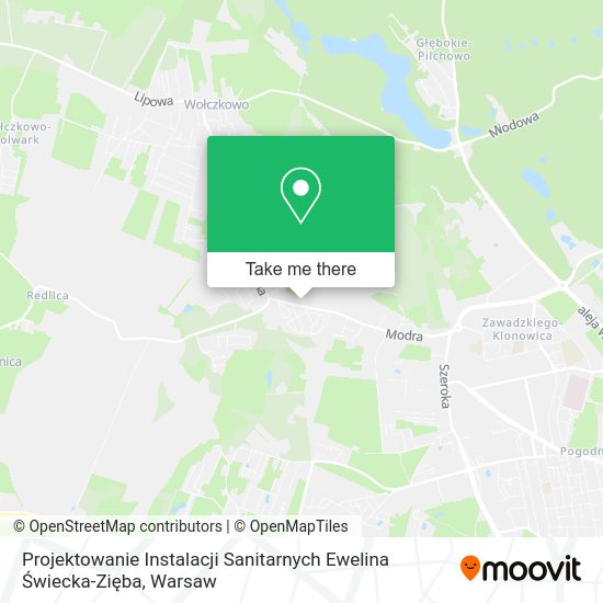 Projektowanie Instalacji Sanitarnych Ewelina Świecka-Zięba map