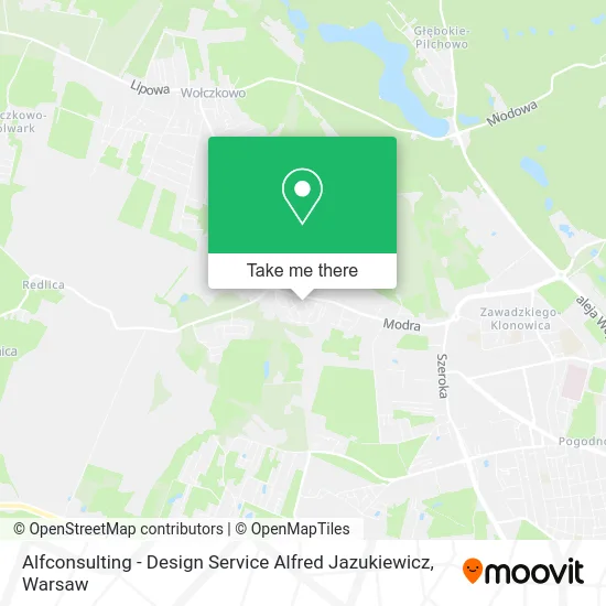 Карта Alfconsulting - Design Service Alfred Jazukiewicz