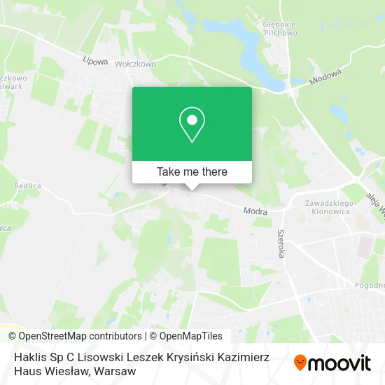 Карта Haklis Sp C Lisowski Leszek Krysiński Kazimierz Haus Wiesław