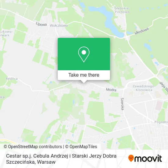 Cestar sp.j. Cebula Andrzej i Starski Jerzy Dobra Szczecińska map