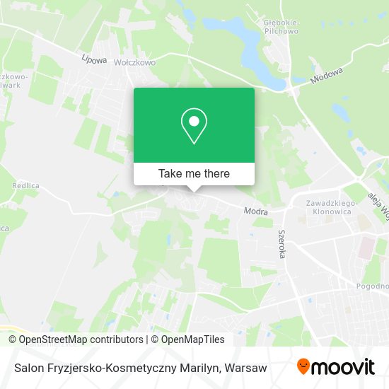 Salon Fryzjersko-Kosmetyczny Marilyn map