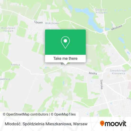 Młodość. Spółdzielnia Mieszkaniowa map