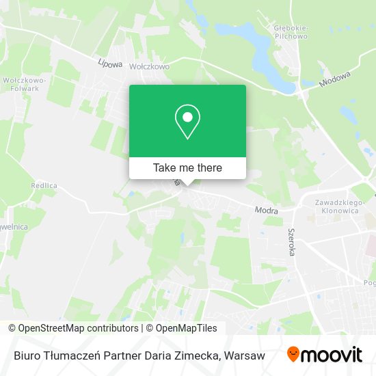 Biuro Tłumaczeń Partner Daria Zimecka map